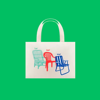 ecobag Lar, mar ,bar.