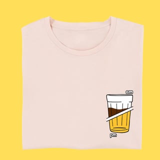 Nome do produto Camiseta Am café Pm cerveja