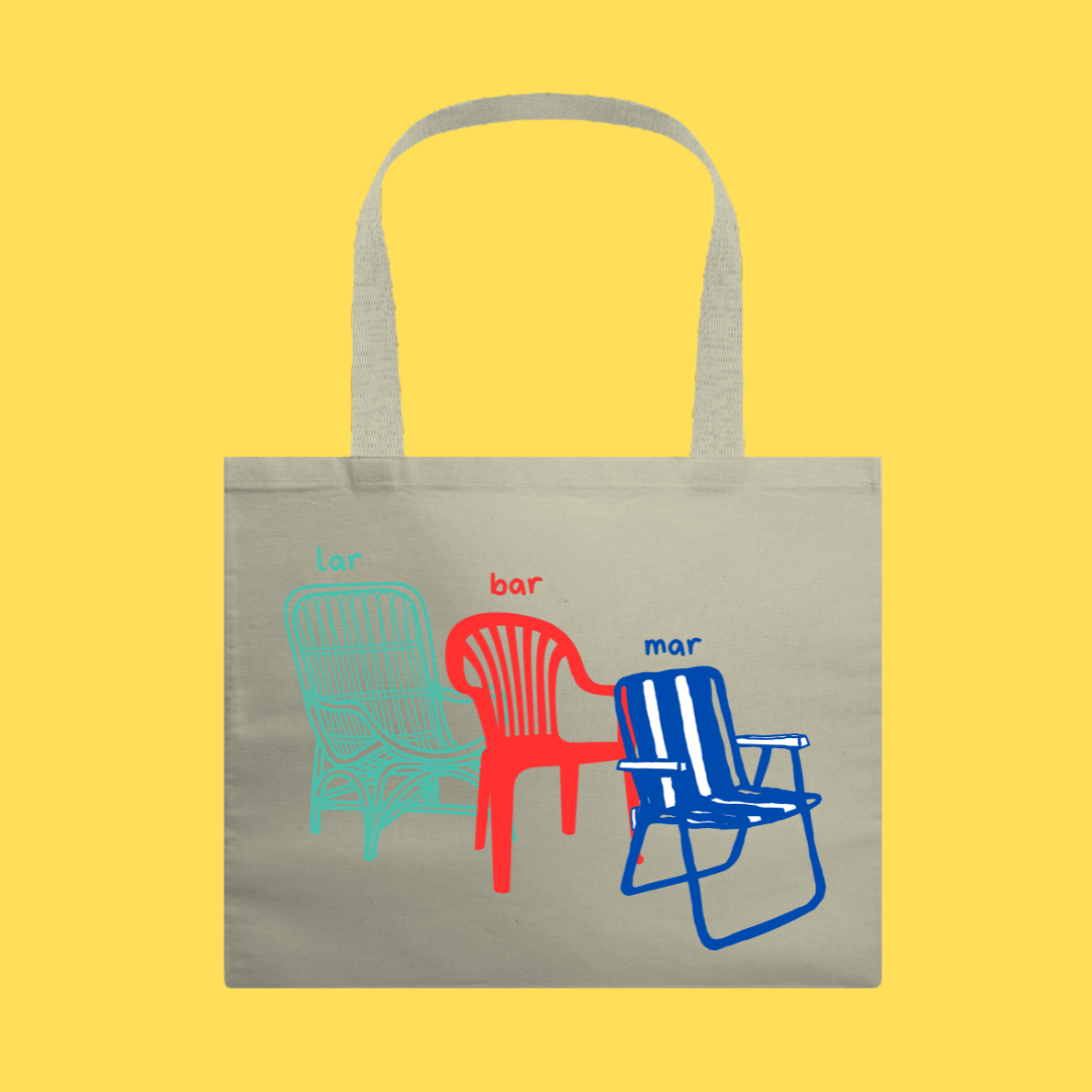 Nome do produto: ecobag Lar, mar ,bar.