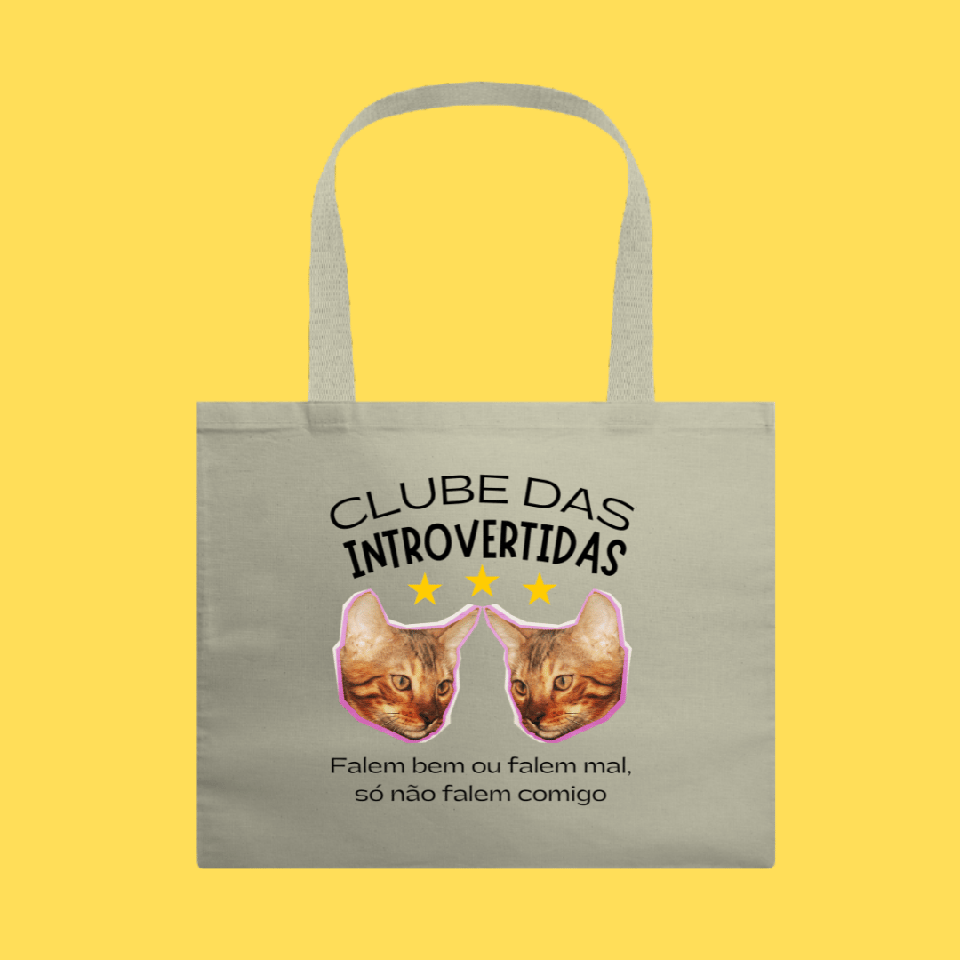 Nome do produto: Ecobag Clube das introvertidas