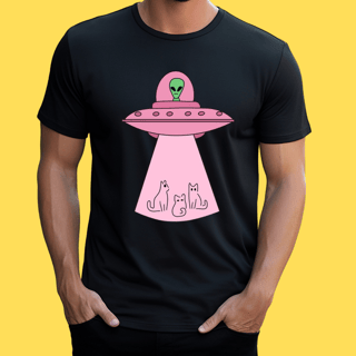 Nome do produto Camiseta Et e gatos