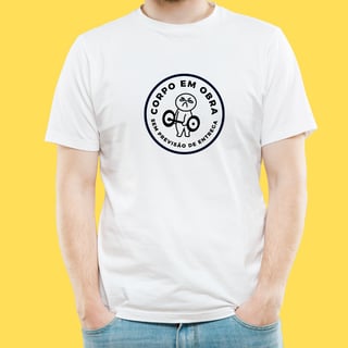 Nome do produto Camiseta Corpo em obra , sem previsão de entrega