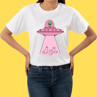 Nome do produto Camiseta Et e gatos