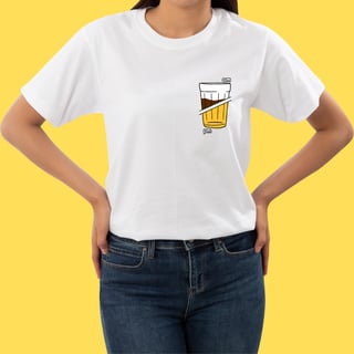 Nome do produto Camiseta metade café metade cerveja