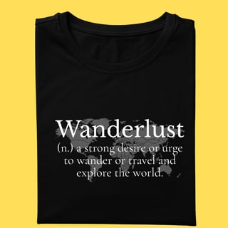 Nome do produto Camiseta Wanderlust