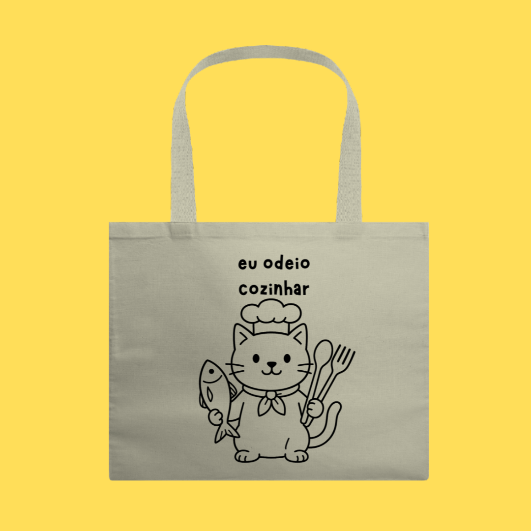 Nome do produto: Ecobag Eu odeio cozinhar