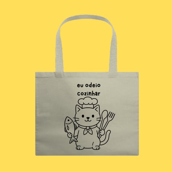 Ecobag Eu odeio cozinhar