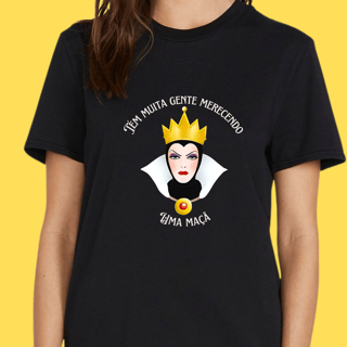 Nome do produto Camiseta Rainha má Tem muita gente merecendo uma maçã 