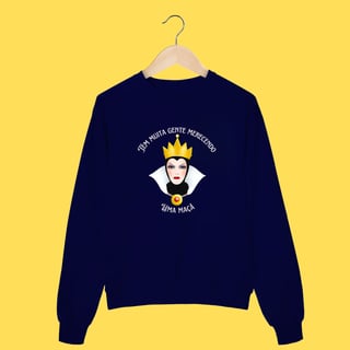 Nome do produto Moletom Rainha má tem muita gente merecendo uma maçã 