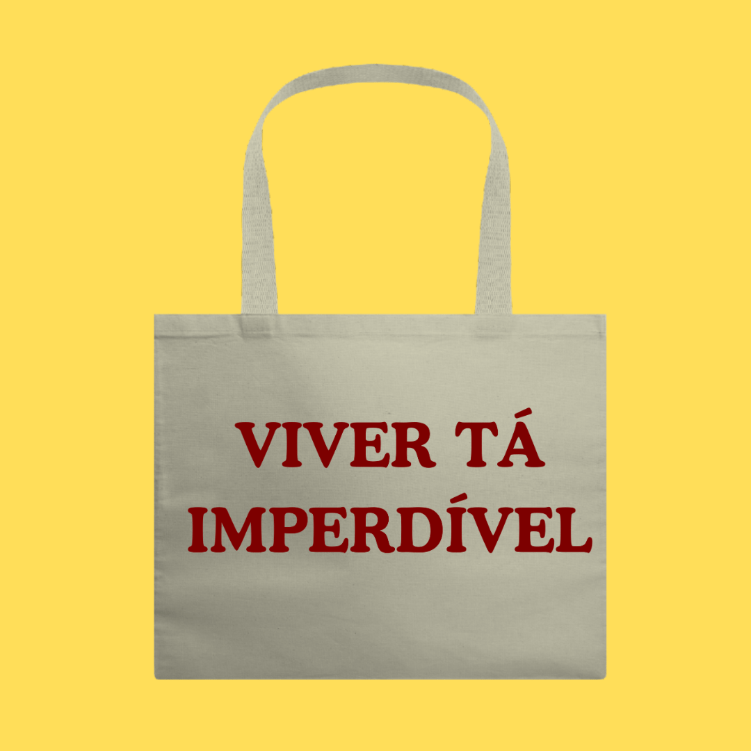 Nome do produto: Ecobag VIVER TÁ IMPERDÍVEL