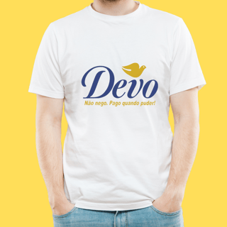 Nome do produto Camiseta Devo não nego pago quando puder