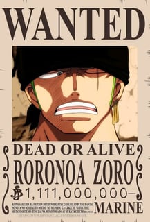 Nome do produto Procurados de One Piece - Coleção A4