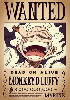 Nome do produto Procurados de One Piece - Coleção A4