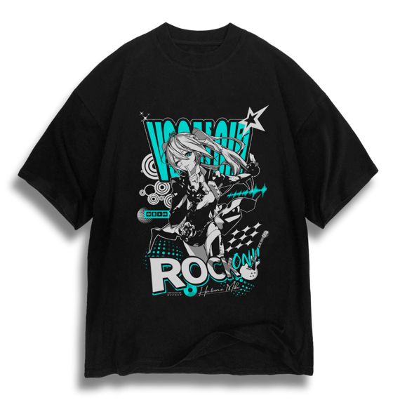 Oversize Miku Rock On - dark colors