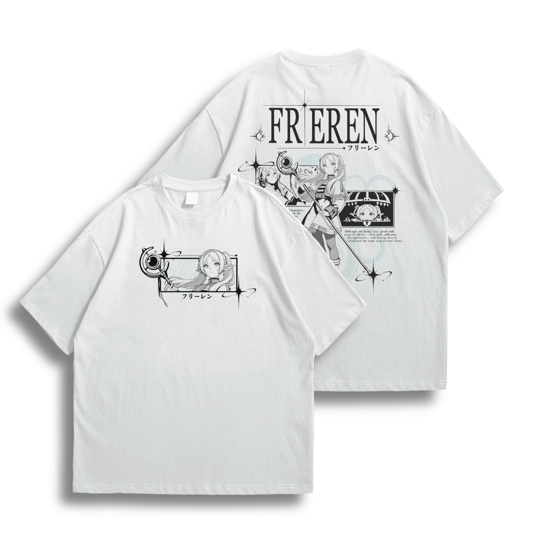 Oversize frente e verso Slayer Frieren