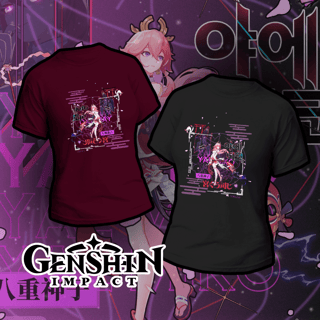  Camiseta Genshin Impact - Yae Miko Dark Colors