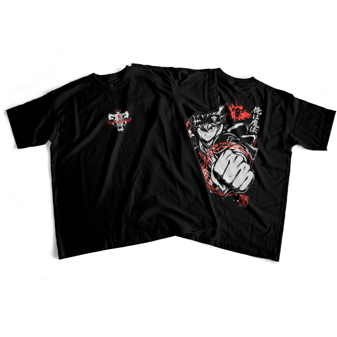 Camiseta frente e verso Anti Magic Asta - cores escuras