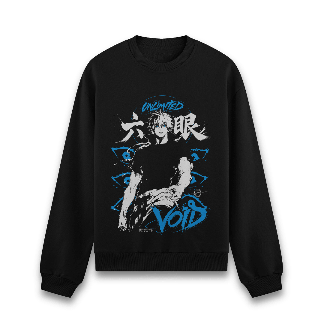 Moletom Satoru Gojo unlimited void (preto)