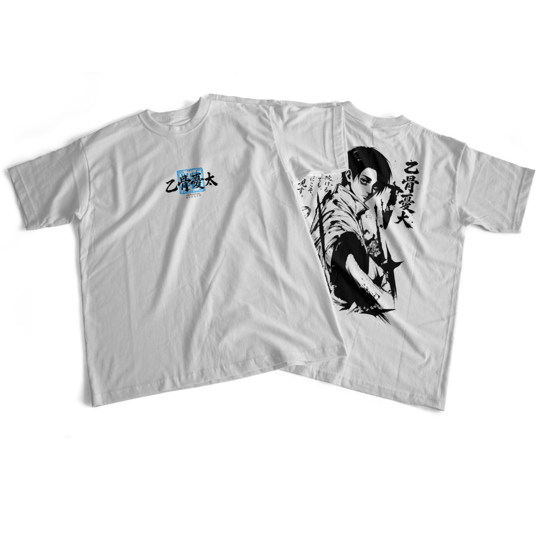 Camiseta frente e verso Yuta expansão 