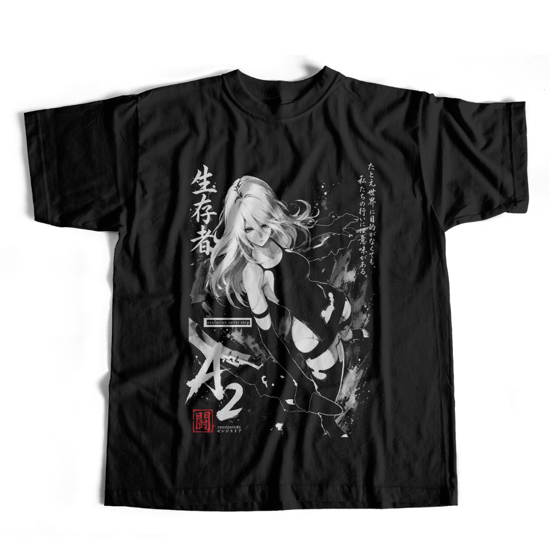 Camiseta Nier A2 (preto)