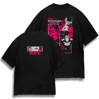 Nome do produto Oversize frente e verso Narumi Number 1 - dark color