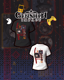  Camiseta Genshin Impact - Hu Tao