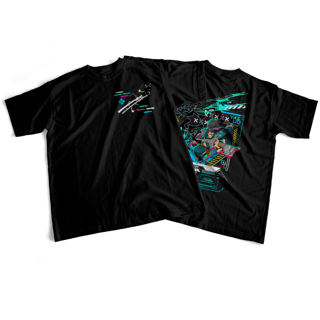 Camiseta estampa dupla LOL - Yasuo dark colors