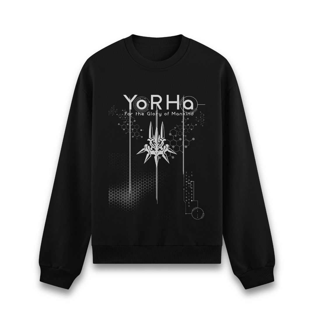 Moletom Yorha Aesthetic - cores escuras