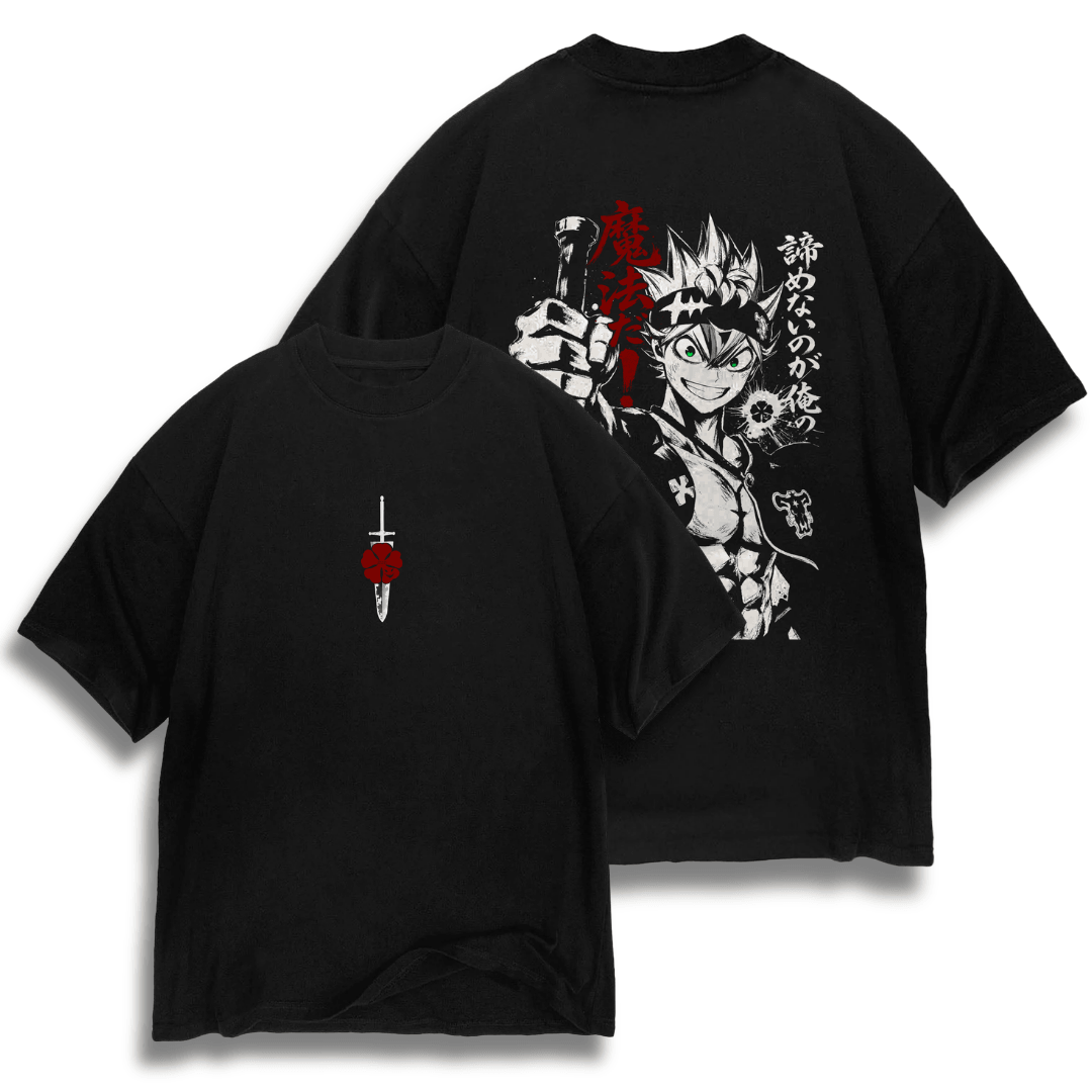 Oversize frente e verso King Asta - cor escura