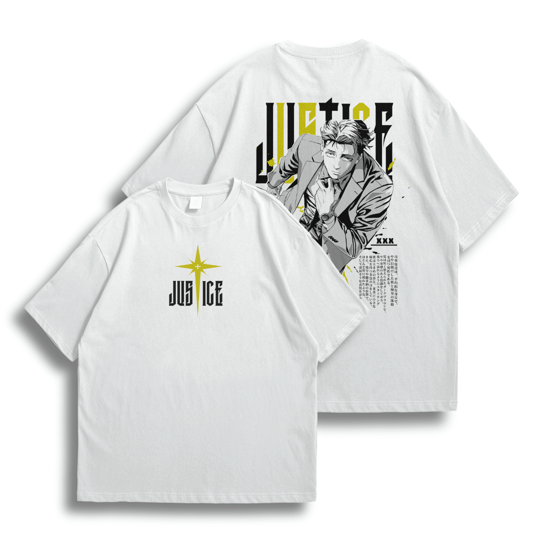 Oversize frente e verso Justice Higuruma