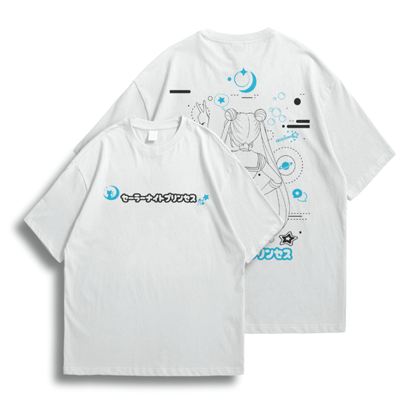 Oversize frente e verso Princess Moon