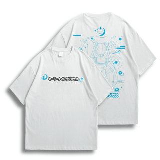 Nome do produto Oversize frente e verso Princess Moon - Blue vers