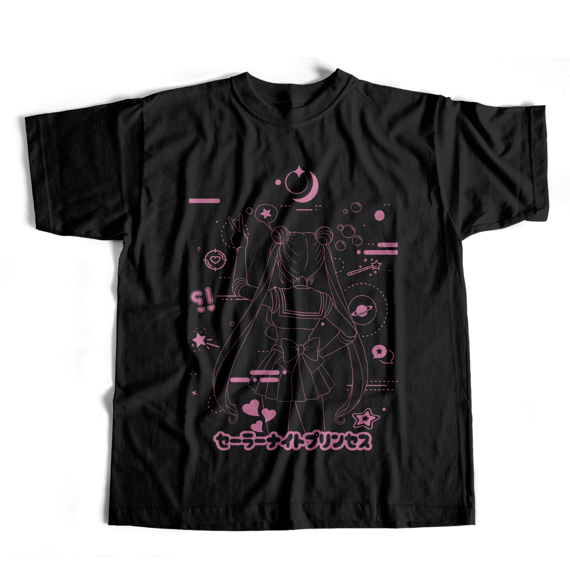 Camiseta Princess Moon - Rose vers. - dark colors