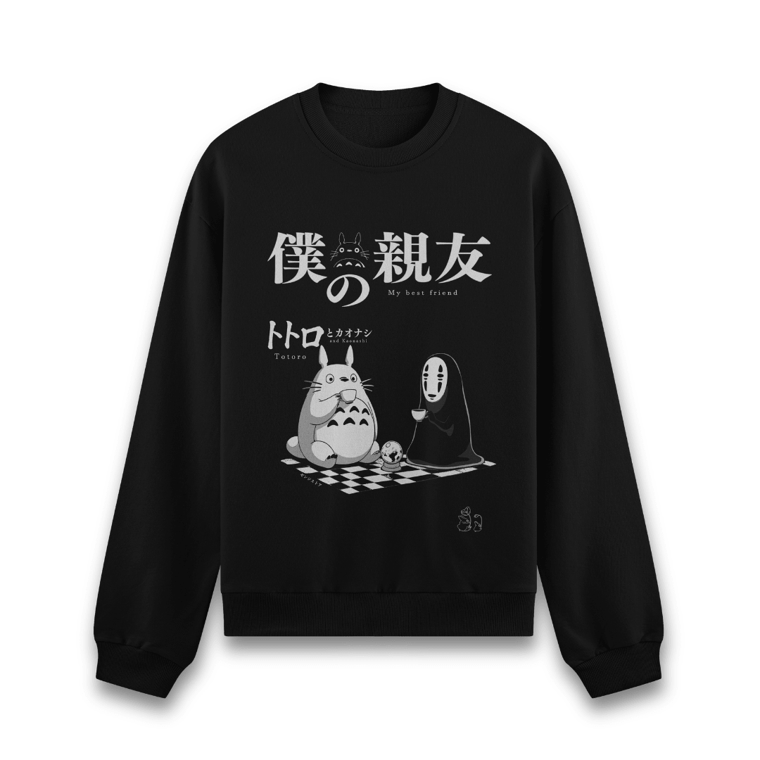 Moletom Best friend Totoro - cores escuras