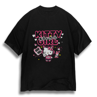 Oversize Kitty Girl - dark color