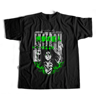 Camiseta Shingeki no Kyojin - Eren Yeager dark colors