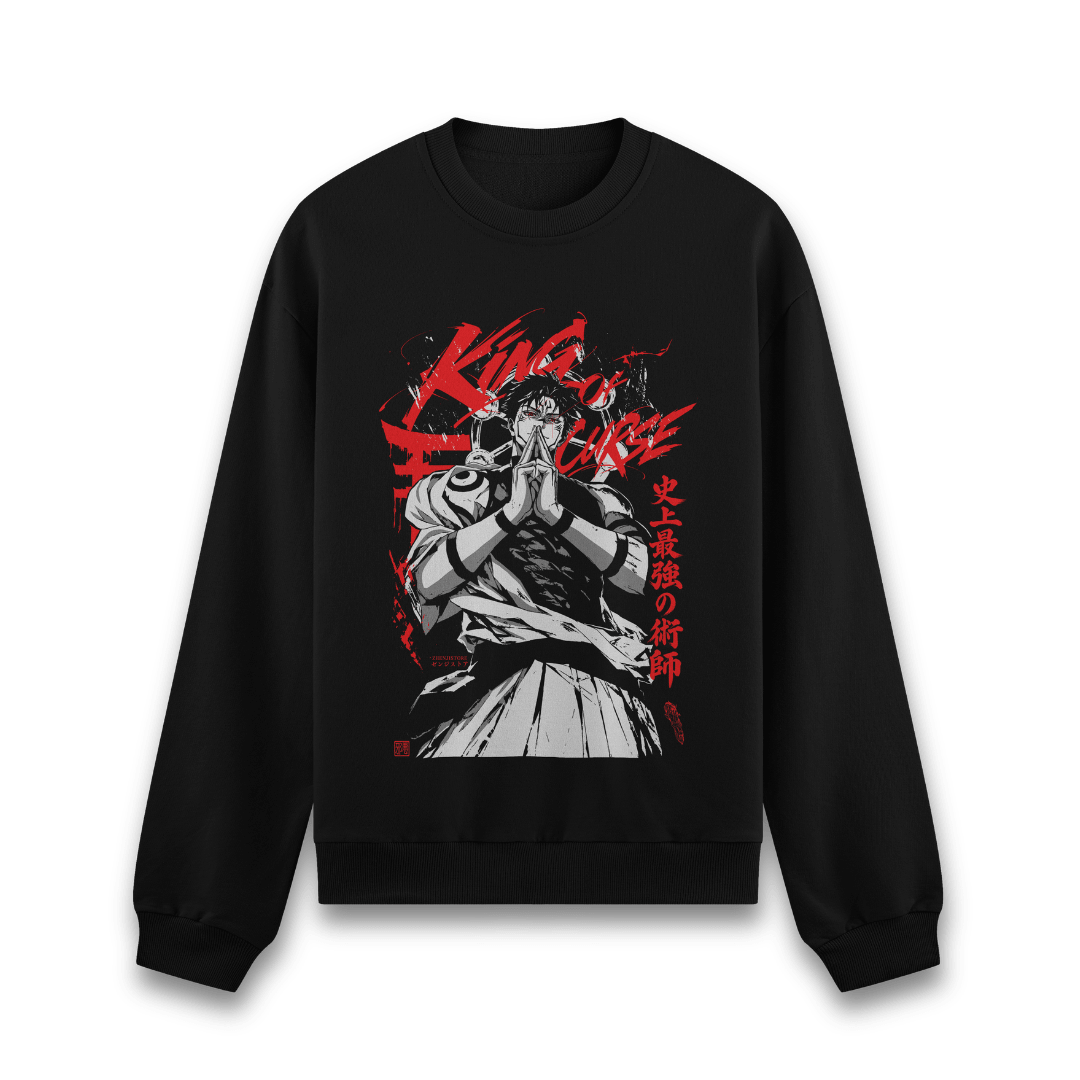 Moletom Sukuna King of curse (preto)