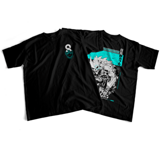 Nome do produto Camiseta frente e verso Kaiju Form - dark colors
