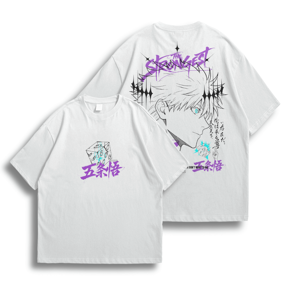 Oversized frente e verso The Strongest Gojo