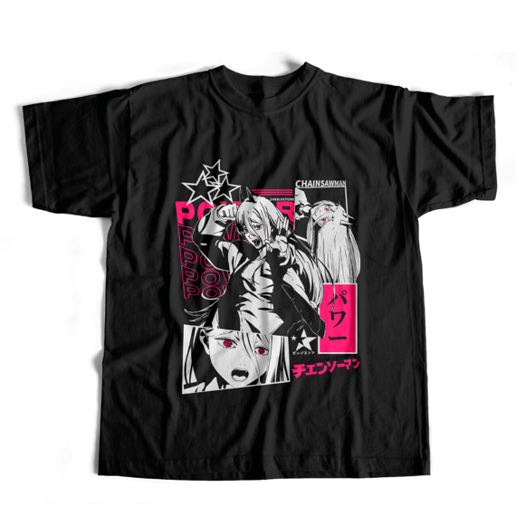 Camiseta Chainsawman - Power dark colors