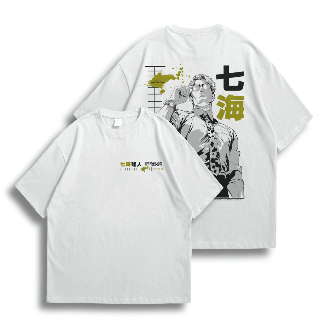 Oversize frente e verso Disciplined Nanami