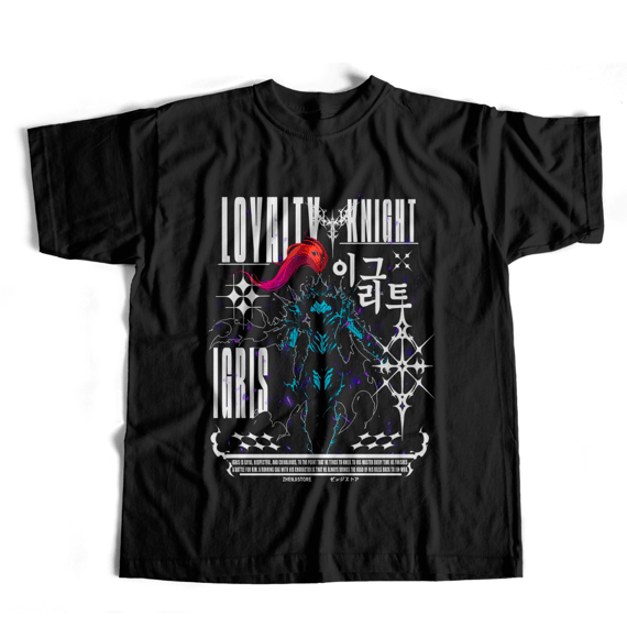 Camiseta Solo Leveling - Igris dark colors