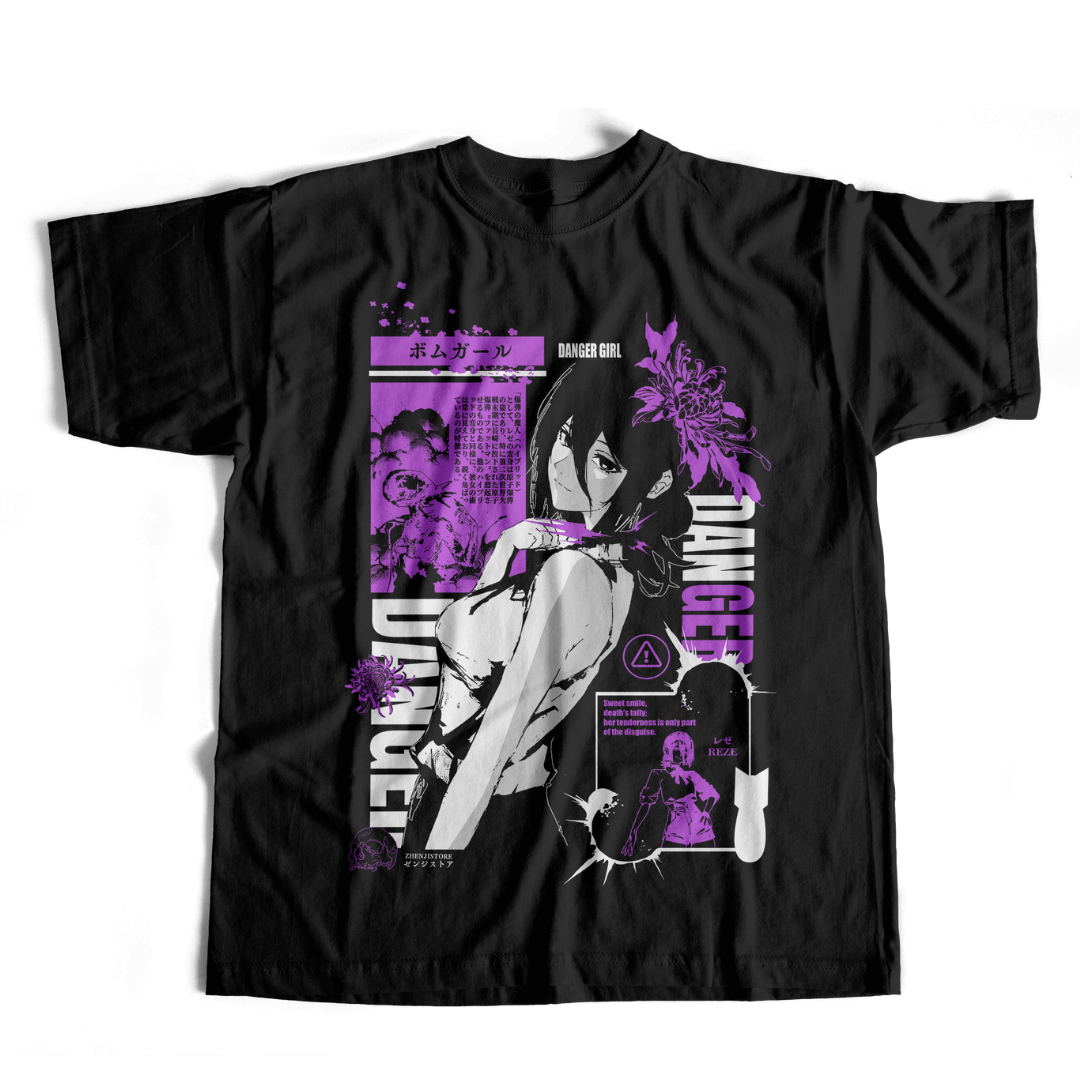 Camiseta Reze Danger Bomb - dark color