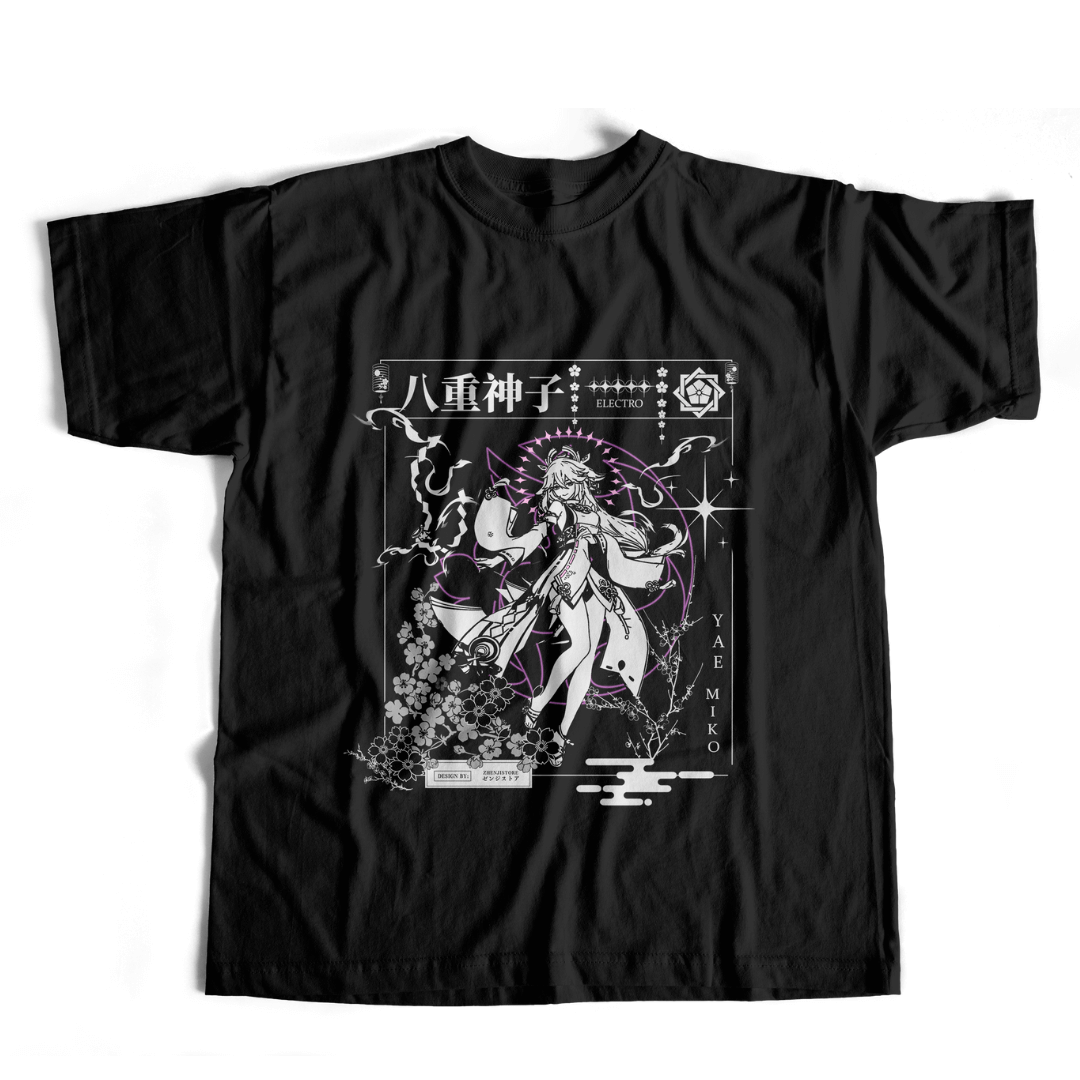 *NOVO EXCLUSIVO* Camiseta Genshin Impact - Yae Miko aesthetic dark version