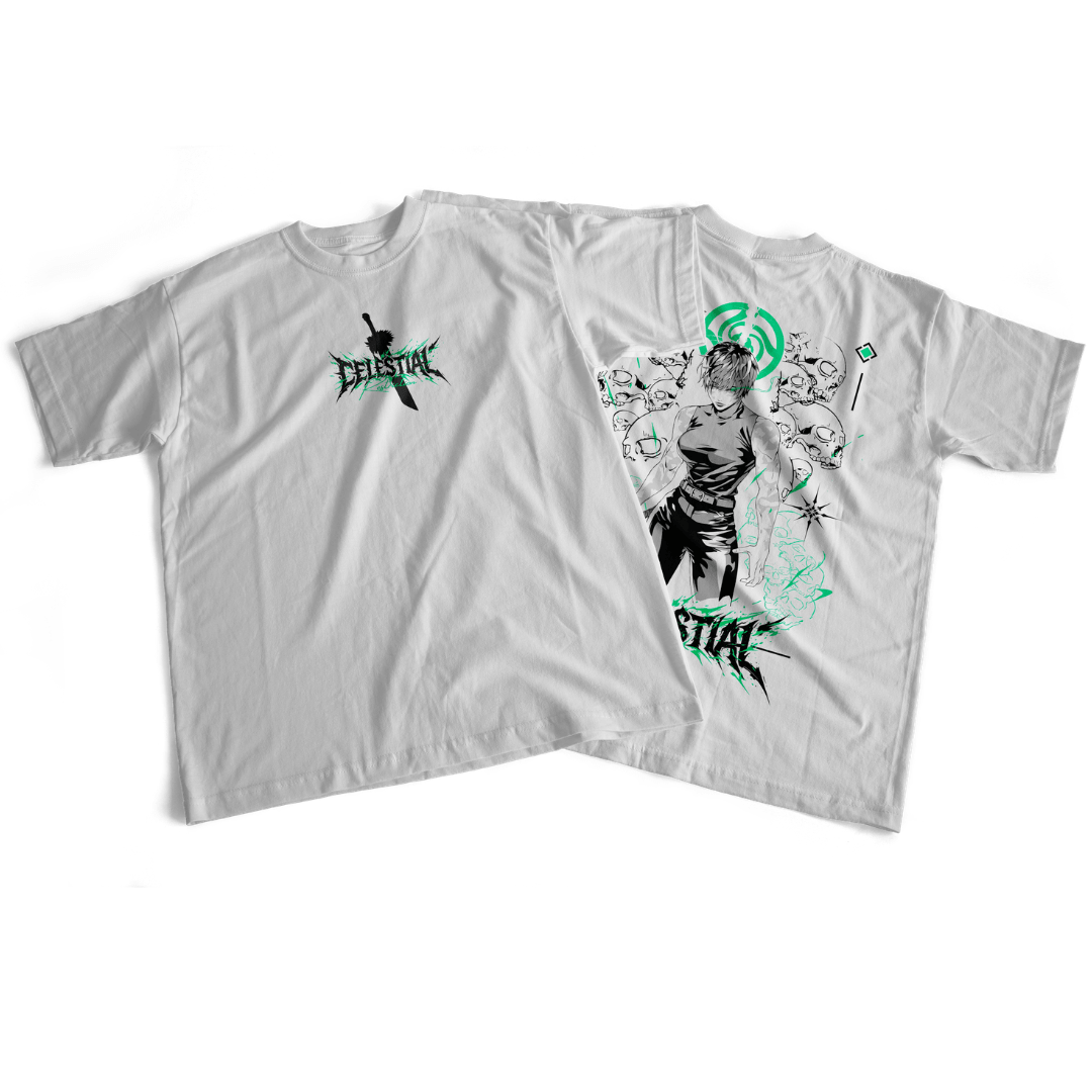 Camiseta frente e verso Celestial Restriction 