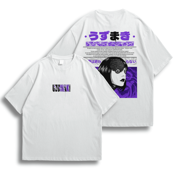 Oversize frente e verso Uzumaki Spiral of Madness