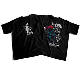 Camiseta Solo Leveling frente e verso - Igris dark colors