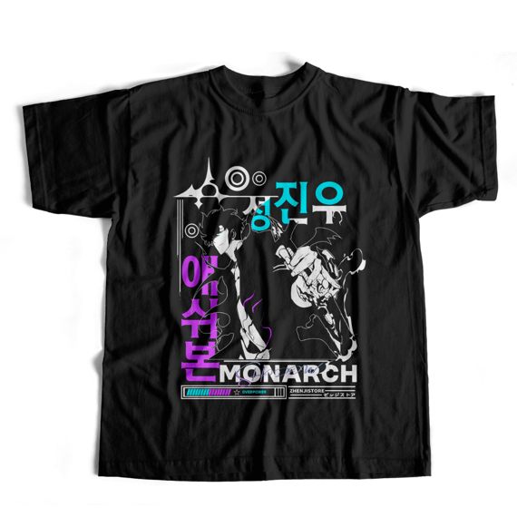 Camiseta Solo Leveling - Sung Jin Woo dark colors