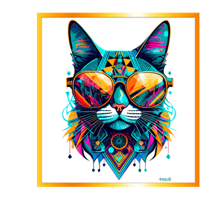 Nome do produtoCamiseta Gato 1 Polígonos