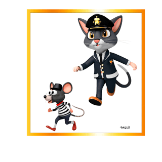 Nome do produtoCamiseta Gato e Rato